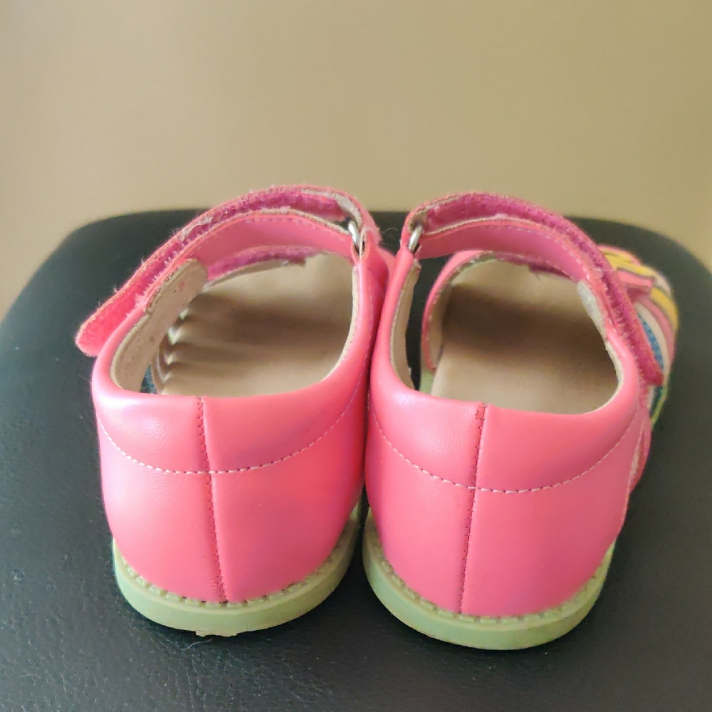 Livie & Luca Pink Sandals with Yellow Flower Accents - Picture 2 of 6